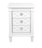 Plantation Bedside Table -  Small White