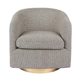 Belvedere Swivel Arm Chair - Black