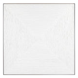 White Vortex Oil On Canvas Painting - Large