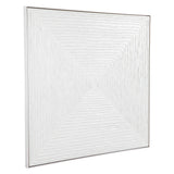 White Vortex Oil On Canvas Painting - Large