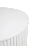 Nomad Round Side Table - White