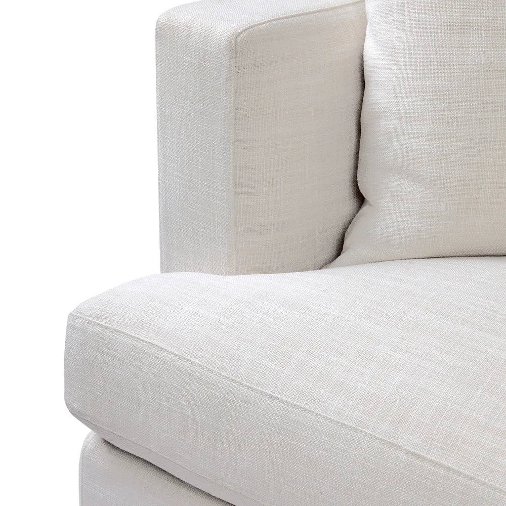 Birkshire 3 Seater Slip Cover Sofa - Off White Linen