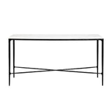 Heston Marble Console Table - Medium Black