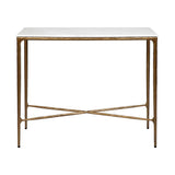 Heston Marble Console Table - Small Brass