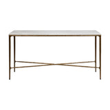 Heston Marble Console Table - Medium Brass