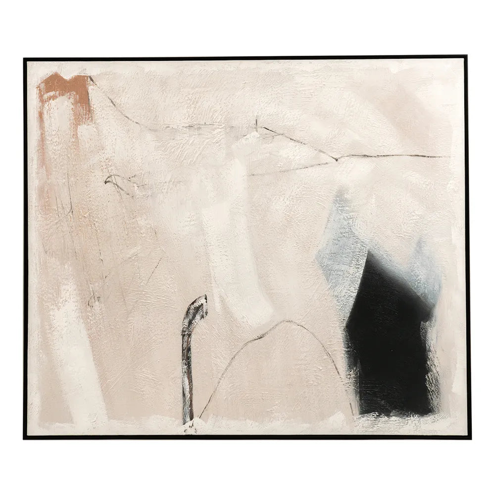 Tonal Retreat Oil On Canvas Painting - Large