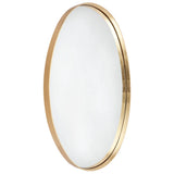 Lucille Oval Wall Mirror - Gold Leaf