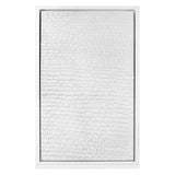 White Ripples Canvas Painting