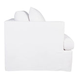Birkshire Slip Cover Left Arm Facing Seat  - White Linen