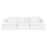 Birkshire Slip Cover Modular Sofa - White Linen Option 3