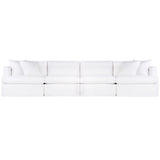 Birkshire Slip Cover Modular Sofa - White Linen Option 4
