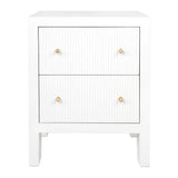 Ariana Bedside Table - Small White