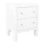 Ariana Bedside Table - Small White