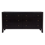Ariana 6 Drawer Chest - Black