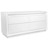 Balmain 4 Drawer Oak Chest - White