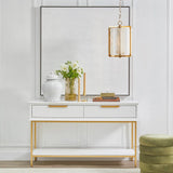Palermo Alabaster Pendant - Antique Brass