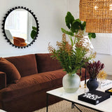 Birkshire 3 Seater Slip Cover Sofa - Dark Chocolate Velvet