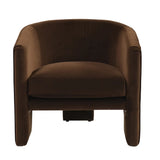 Kylie Arm Chair - Dark Chocolate Velvet