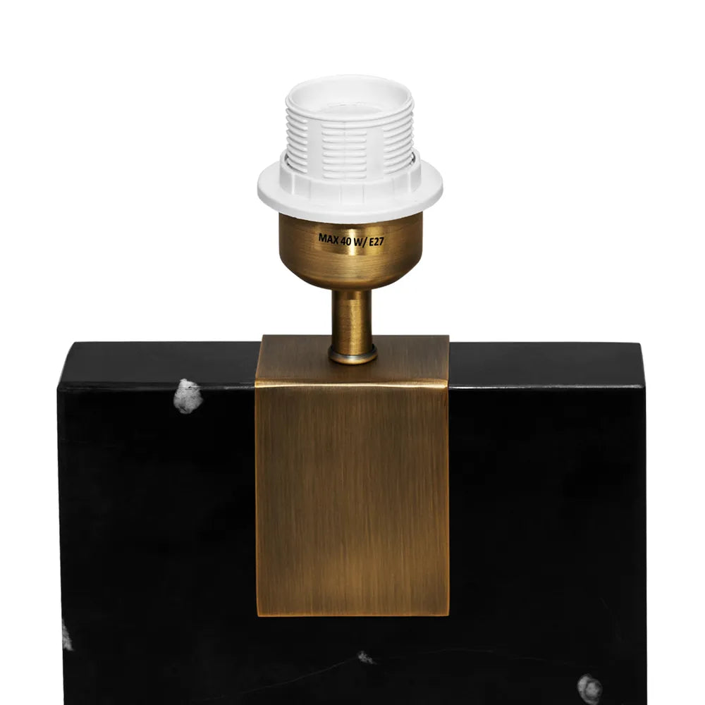 Nazare Marble Table Lamp - Black