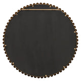 Esme Round Wall Mirror - Gold Leaf