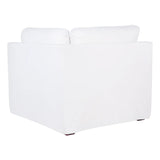 Birkshire Slip Cover Corner Seat Chair - White Linen