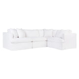 Birkshire Slip Cover Modular Sofa - White Linen Option 1