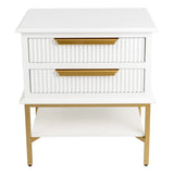 Aimee Bedside Table - Small White
