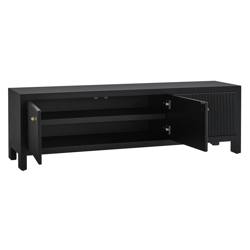 Ariana 160cm Entertainment Unit - Small Black