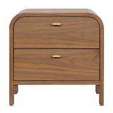 Chisholm Bedside Table - Walnut