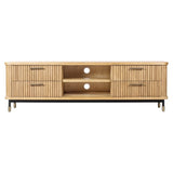 Sophia 200cm Oak Entertainment Unit - Natural