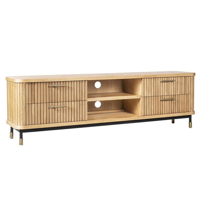 Sophia 200cm Oak Entertainment Unit - Natural