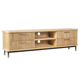 Sophia 200cm Oak Entertainment Unit - Natural