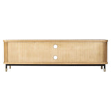 Sophia 200cm Oak Entertainment Unit - Natural