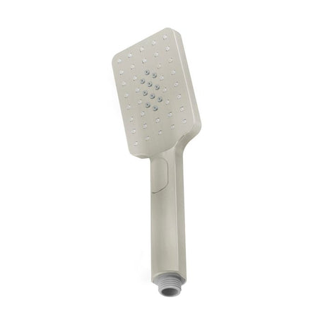 TARAN Shower Rail with Square Handheld Shower Piece - Brushed Nickel