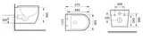 Voghera Rimless Wall Hung White Toilet Pan with Cistern