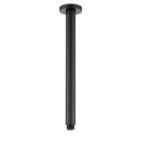 PAVIA Ceiling Shower Arm Round (300mm) - Matte Black