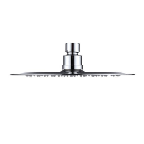 PAVIA Twin Shower On Rail Bottom Inlet Round (200mm) - Chrome