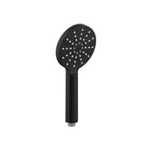 PAVIA Twin Shower On Rail Bottom Inlet Round (200mm) - Matte Black