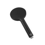 PAVIA Twin Shower On Rail Bottom Inlet Round (200mm) - Matte Black