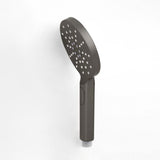 PAVIA Gun Metal Twin Shower On Rail Top Inlet Round (200mm)