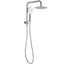 PAVIA Twin Shower Half Rail Top Inlet Round (200mm) - Chrome