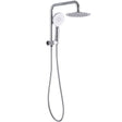 PAVIA Twin Shower Half Rail Top Inlet Round (200mm) - Chrome