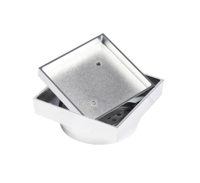 Smart Square Tile Waste (114 x 114mm) - Chrome