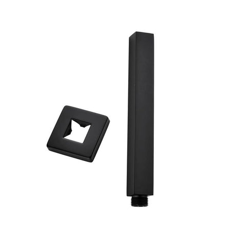 TARAN Ceiling Shower Arm Square (300mm) - Matte Black