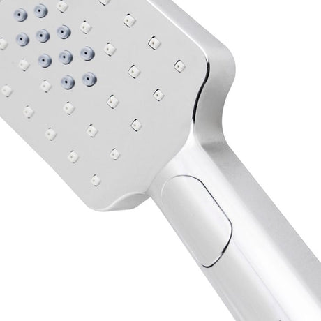 TARAN Twin Shower On Rail Bottom Inlet Square (200mm) - Chrome