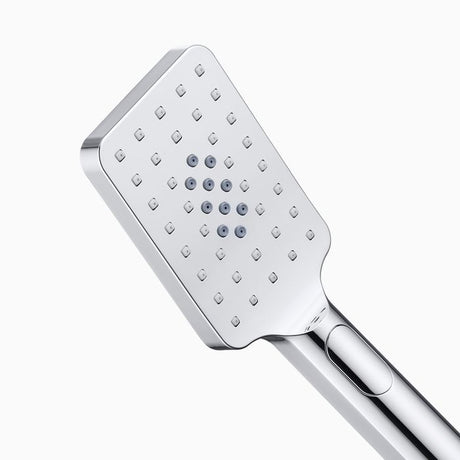 TARAN Twin Shower On Rail Top Inlet Square (250mm) - Chrome