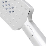 TARAN Twin Shower Half Rail Top Inlet Square (200mm) - Chrome
