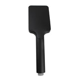 TARAN Matte Black Twin Shower Half Rail Top Inlet Square (250mm)