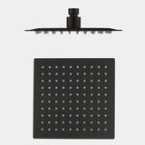 TARAN Twin Shower Half Rail Top Inlet Square (200mm) - Brushed Gun Metal