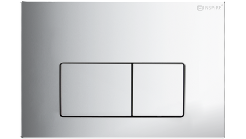 R&T Dual Flush Plate Curve square Chrome